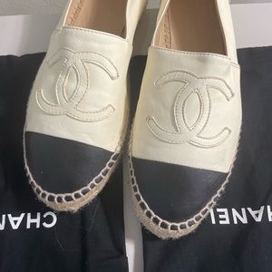 Chanel espadrilles white/black 38